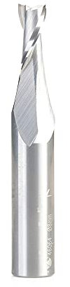 Amana Tool 46064 SC Spiral Plunge 8mm D x 3/4 CH x 1/2 SHK x 3 Inch Long 2 Flute Up-Cut Router Bit