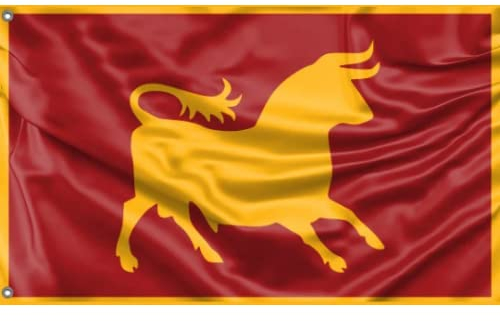 Bandera de la Legión de César, diseño único (90 x 150 cm)