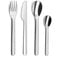 AMEFA - Set de 4 couverts pour les repas nomades - Mobil' Pocket - Acier inoxydable 18/0, Finition Standard