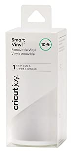 Cricut Joy Smart Vinyl abnehmbar | Weiß | 3m (10ft) | Selbstklebstoff Vinyl Roll | Zur Verwendung mit Cricut Freude