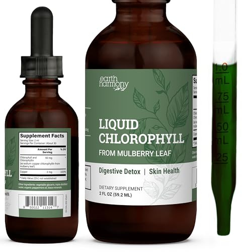 Liquid Chlorophyll, Liquid Drops for Immune System, Internal Deodorant 2 Oz