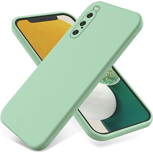 BRAND SET Handyhülle für Sony Xperia 10 V 5G Silikon Hülle, mit Mikrofasertuch Futterkissen Soft Touch Schutzhülle für Sony Xperia 10 V 5G-Grün