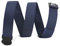WHIPPY Elastischer Gürtel Herren Verstellbarer Outdoor Stretchgürtel Unisex Arbeitsgürtel für Damen Herren Stoffgürtel mit Kunststoffschnalle,Navy blau 110cm