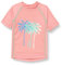 Playshoes UV-Schutz Bade Shirt Unisex Kinder Schwimmshirt Badebekleidung, Palmen Koralle, 146/152