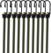 Heavy-Duty Weatherproof & UV-Resistant Bungee Cords with Hooks, Set of 10, 45 cm (approx. 18 inches), for Camping, RVs, and Luggage Racks