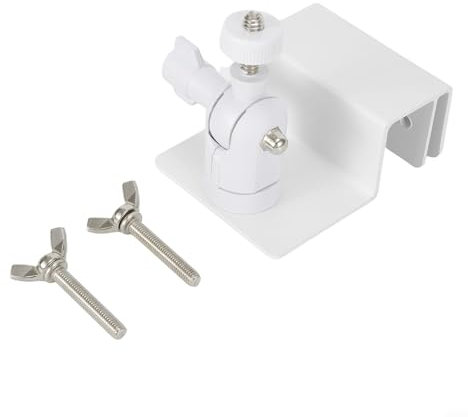 Easy Installation Gutter Mount Bracket for Security Cameras, No Tools Required (White)
