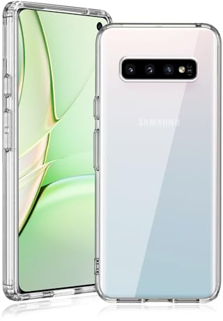 Agedate Hülle für Samsung Galaxy S10 Handyhülle, Ultra Dünn Transparent Schutzhülle Kompatibel mit Samsung S10, Weiches Silikon Anti Vergilbung Schutz, Slim Stoßfeste Kratzfest für S10 Case Cover