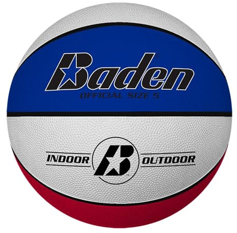 Baden Basic Basketball - klassischer Gummibasketball für Training, Schule und Freizeit - langlebiger Basketball für Kinder und Erwachsene - für Starter und Fortgeschrittene