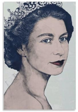 Queen Elizabeth II. Poster Elisabeth Alexandra Mary (89) Kunstdruck auf Leinwand Wandkunst 20x30cm