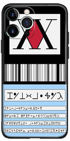 Hunter x License HxH Shockproof Anime Phone Case - Black Silicone Manga TPU Shell for iPhone 14 Pro