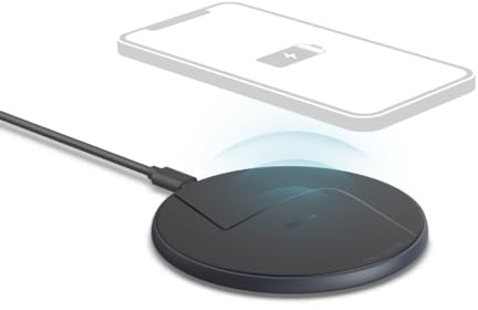 Chargeur sans Fil pour Smartphone, 15 W, Noir