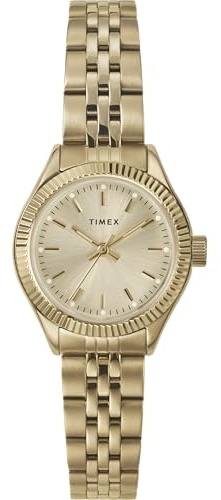 Timex Women's Trend 25 mm Watch - Gold-Tone Stainless Steel Bracelet with Gold-Tone Dial and Gold-Tone Case TW2W91000