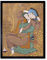 Artery8 Abbasi The Lovers Persian Painting Art Print Framed Poster Wall Decor 12x16 inch Liebe Malerei Wand Deko