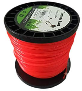topolenashop Filo per decespugliatore Tondo 2,4mm Bobina 100mt taglaerba Cavo matassa Rosso