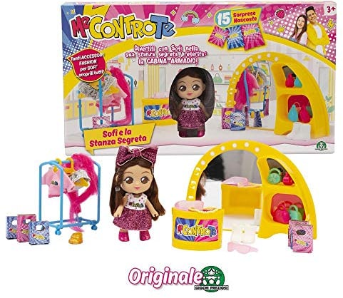 Me Contro Te- Giochi Preziosi Mini Doll 12 cm Stanza Segreta, Multicolore, MEC32000
