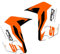 Resin Bike Adesivi Moto Compatibile con KTM 1190 Adventure-S 2013 2016. Protezioni Laterali Parasteli da Urti e Graffi. Coppia Adesivi 3D Resinati per Parafango Anteriore