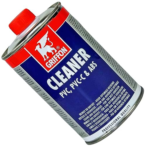 MegaHaustechnik Professioneller Reiniger für Kunststoff PVC Rohr, Fitting | 125 ml Dose Cleaner Entfetter Reinigungsmittel für Anschlüsse Pinsel und Werkzeug universell einsetzbar