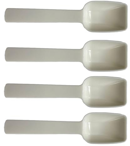4 Pcs Plastic Tea Spoon Coffee Spoon Mini Spoons Can Be Used for Cutlery for Tea Coffee Cake Seasoning for Home Kitchen Keep Your Seasoning from Scattering Everywhere