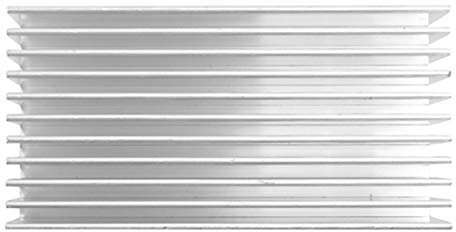 Foemey Dissipatore di calore del radiatore di alluminio tono argento 100x50x30mm