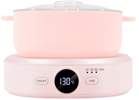 Professional Wax Heater Warmer for Hair Removal, Adjustable Precise Temperature, Digital Display and Timer Setting, Salon Quality Wax Pot Melter Machine for All Wax