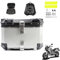 Viaosa Motorrad-Topcase für BMW R1250 GS R 1250 GSA R1250GS Adventure R 1250GS Rally HP, Aluminium-Motorrad-Topcase, Heckbox, Motorradgepäck, verschleißfester Motorrad-Heckbox-Koffer (55 l, Silber)