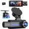 3-Kanal-2K-Dashcam Auto, 1440P-Dashcam Auto Vorne Hinten, Dashcam für Autos, Autokamera mit 32-GB-Karte, G-Sensor, Loop-Aufnahme, 170°-Weitwinkel, IR-Nachtsicht.