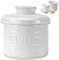 Beurrier À Eau,Beurrier Français En Céramique,Butter Crock Pour Beurre Frais Et Tartinable,Boite A Beurre Convient Pour Un Cadeau D'anniversaire/De Noël/De Fête Des Mères/De Grand-Mère (Blanc, 150g)