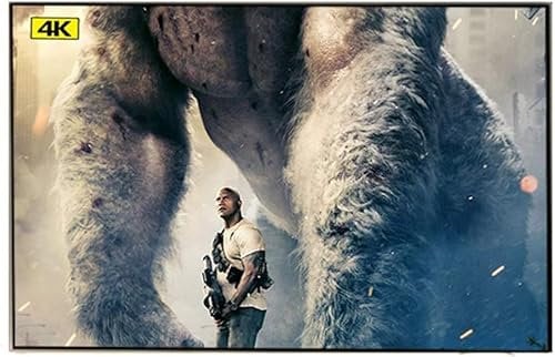 Projection Screen, Projector Curtain, Ambient Light Rejecting ALR 80 90 100 120 133 Inch Fixed Thin Frame Projector Screen for Home Theater Projection(92inch)