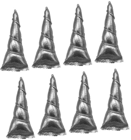 Selbstgemacht Zubehör Horn für Haarreif Silber aus Kunstleder Kinder