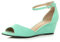 AJVANI Low mid Wedge Heel Ankle Strap Casual Evening Sandals Size 4 37