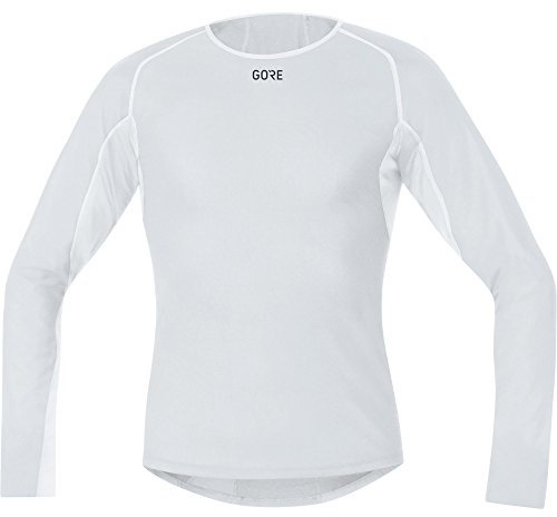 GORE WEAR Herren Windstopper Baselayer Thermo Shirt Langarm, Light Grey/White, L EU