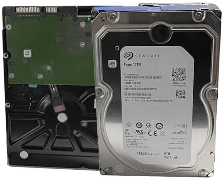 Seagate Exos 7E8 Enterprise Capacity 6TB Interne Festplatte ST6000NM0115 3,5 Zoll HDD SATA 6Gb/s 7200RPM 256MB Cache