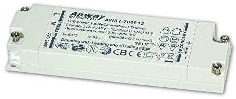 ANWAY LED Treiber AW02-700E12 12W/700mA/9-16V