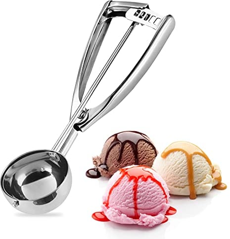 Porzionatori da Gelato Paletta per con Grilletto Facile - Biscotti di Grandi Dimensioni da 5.0 cm per con Grilletto per Purè di Patate Cupcake Impasto per Biscotti Palline di Melone