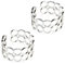 ALEXASCHA Mutter Tochter Geschenk • Ring Set aus 2 Statement Ringen in Silber • Muttertagsgeschenk • Schmuckset verstellbar ab Größe 60 (Ø 19 mm)