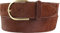 BELTINGER Damen-Gürtel mit echtem Fell 4 cm | Fell-Gürtel für Damen 40mm | Kuh-Ledergürtel mit goldener Dornschließe | Braun 90cm