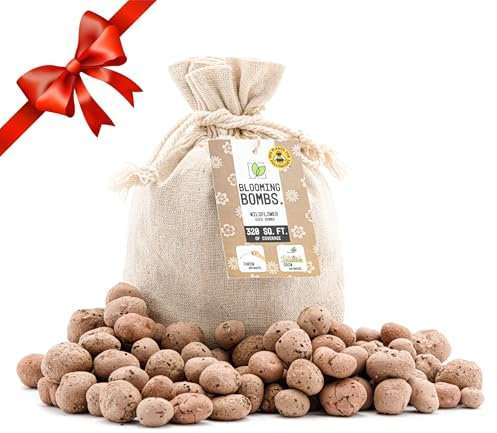 Sow Your Own Wildblumensamen Samenbomben – Blumensamen Geschenk – Blumenkugeln als Mitbringsel – Nachhaltige Geschenke – Give Aways Kindergeburtstag – Handgefertigte Saatbomben für 100 sqft Fläche