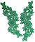 1 Paar Spitzenapplikation Blumenstickerei Patch,Blumen Spitze Nähen Applikation Kragen Applikation DIY Handwerk Ausschnitt Nähen Stickerei Patches Zubehör für Cheongsam Kleidung Kleid,Grün