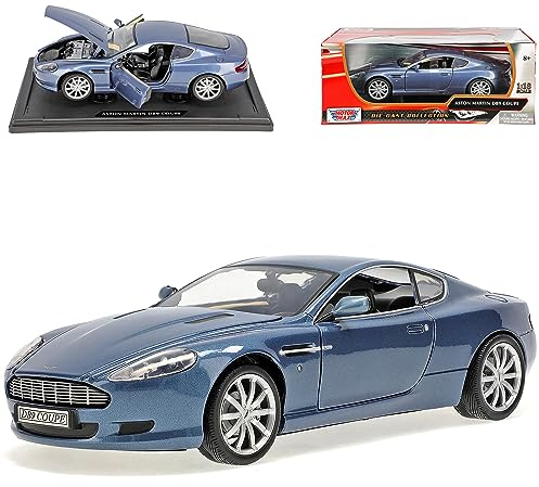 Motormax Aston Martin DB9 Coupe Slate Blau Grau 2004-2016 1/18 Modell Auto