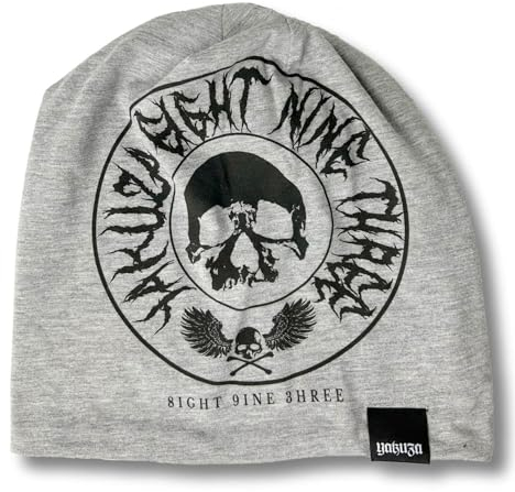 Yakuza Unisex Tweak Beanie, Hellgrau Meliert, Einheitsgröße