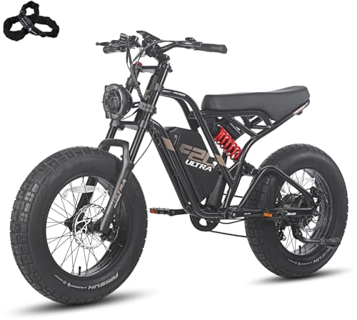 Fafrees [ Offiziell F20 Ultra E-Bike Herren 20 Zoll mit Akku 48V 25Ah/1200Wh, E Fatbike Ebike 180 KG Belastbar, 79N.m Elektrofahrrad Damen, S Pedelec IPX5, Fat Bike Ebike, E Mountainbike