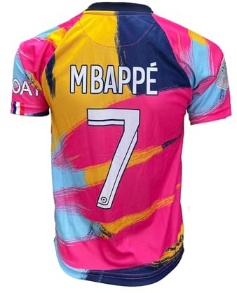 IHIMI #7 Fußballtrikot für Kinder T-Shirt und Shorts Trikot Herren Fussball Trikot Kinder Hause/Auswärts Kinder Fußball Trikot Kompatibel mit Jersey Fußballtrikot Football Training Tshirts 152-Farbe