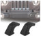 CAWEUER Linskip Coprigancio Traino Compatibile con Jeep Wrangler 4XE JL JK e Gladiator JT 2007-2024, Protezioni Manicotti in Gomma for Gancio Traino Paraurti Anteriore, Accessori Esterni (Nero)(Black)