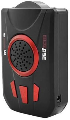 Universal Auto Radar Detektor M8 Volle Band Scannen Auto Radar Akustischer Alarm Warnung Geschwindigkeit Control Detektor(Red)