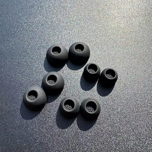 ALXCD Eartips Compatible with Sennheiser Momentum 3 Earbuds Momentum 4 Earbuds, 8 Pairs XS/S/M/L Sizes Soft Silicone Ear Tips Earbuds Tips, Compatible with Momentum 3 Earbuds Momentum 4 Black xssml