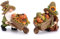 Valery Madelyn 2er Herbstdeko Figuren,10cm Kunstharz Zwerge Künstlich Kürbis für Herbst Dekoration Innen Tisch,Gartenfiguren für Herbstdeko Draußen,Geschenk Erntedank Thanksgiving(M)