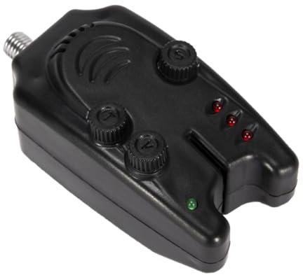 Anneome Elektronischer Fischbissalarm Bissanzeiger Zum Angeln Schwarz Anpassbare Töne Für Angler Angelausrüstung Ohne Batterie