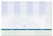 SIGEL H6350 Papier-Schreibtischunterlage DIN A2, Kalender 2026 - 2028, Tages- und Wochenplan mit Stundeneinteilung, 30 Blatt, Schreibunterlage aus nachhaltigem Papier