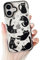 branple Compatible with iPhone 16 Case,Clear Cute Black Cat Pattern with Shockproof Slim Soft TPU Protective Phone Case for Women Designed for iPhone 16 6.1