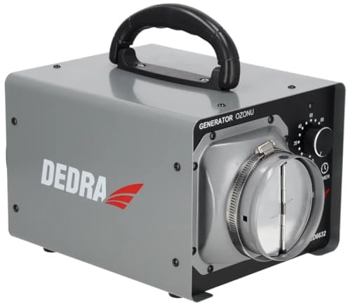 Ozon-Generator 20 g/h, Ozonierer DEDRA, 120 W, Luftstrom 340 m³/h Desinfektionsmethode, Ventilator, flexibler Schlauch, automatische Steuerung der Arbeitszeit, Mikroorganismen entfernen